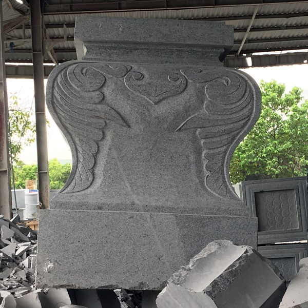 Đế cột trụ đá granite